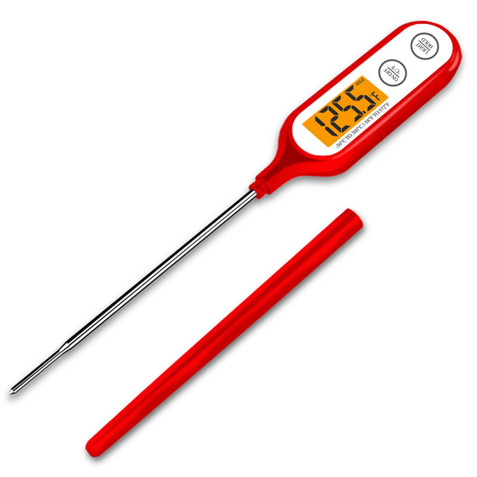 Professional Food Thermometers Accurate Temperature Gauge for Cooking & Grilling with Lightweight Designs High Accuracy LCD Display Thermometers