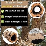 Vogelgaleria tunnel en liège naturel de 20 cm pour terrarium photo 3