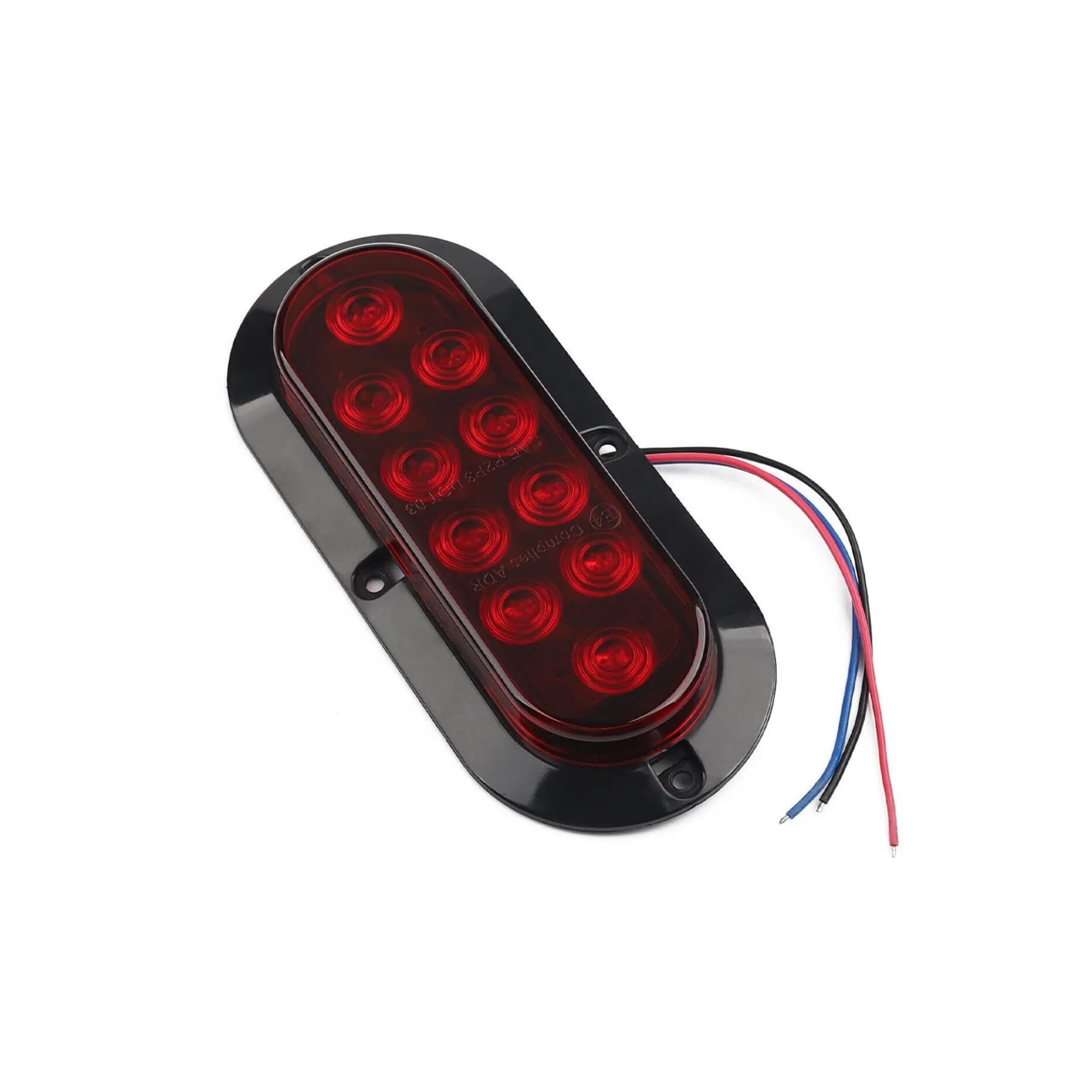 Fugedox 2Pcs Trailer Truck LED Sealed RED 6