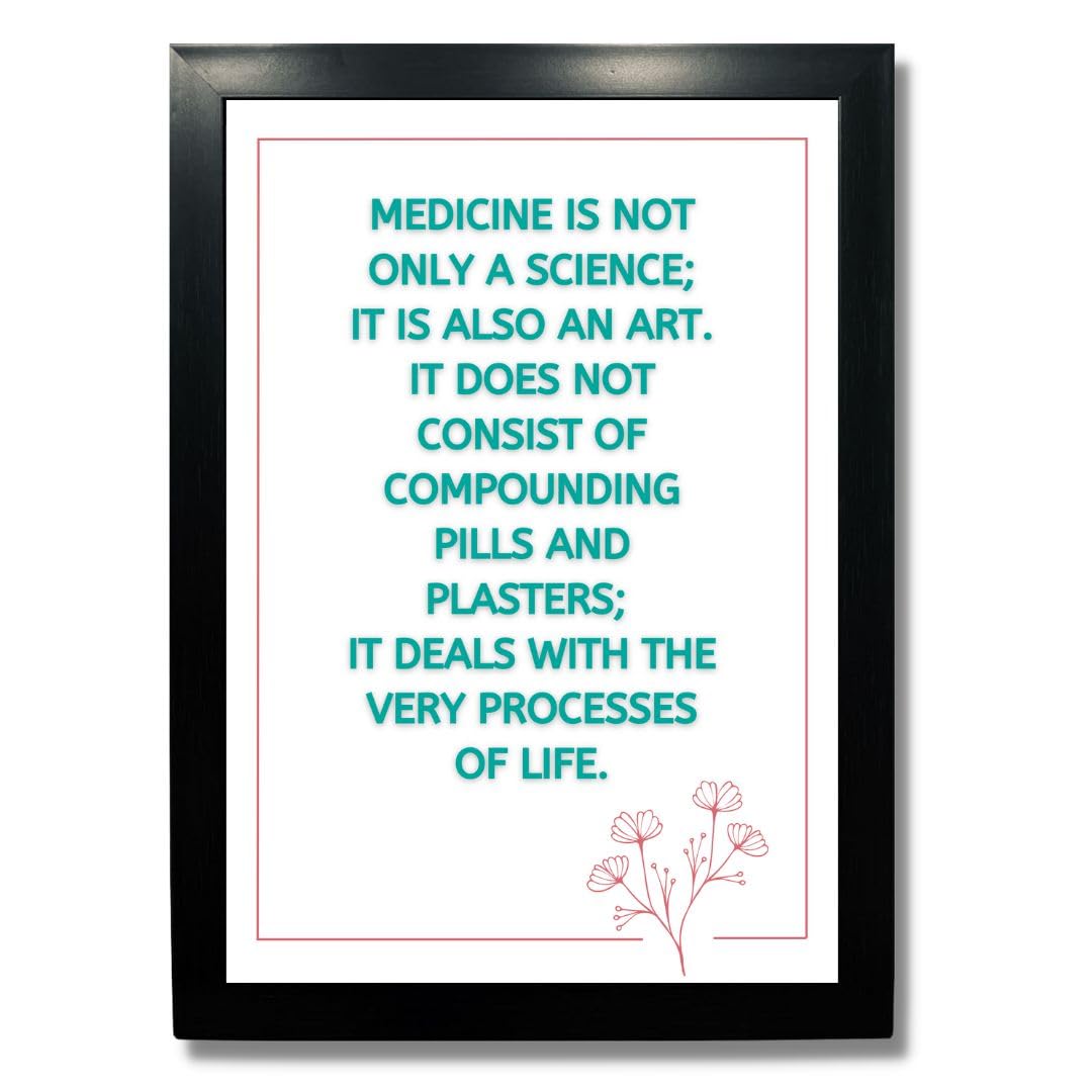 Motivational Doctor Quotes - Framed Art Print -6 Motivational Doctor Quotes - Framed Art Print -6