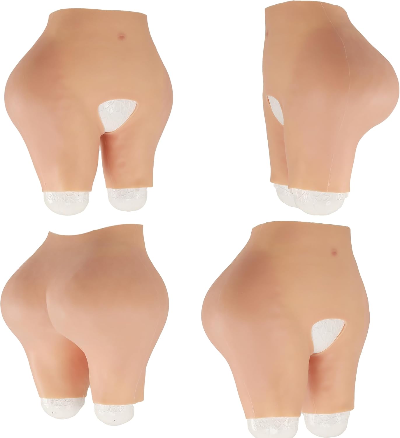 Silicone Butt Pants – 1.1inch Hip & Butt Enhancement with Honeycomb Layer for Stability & Breathability