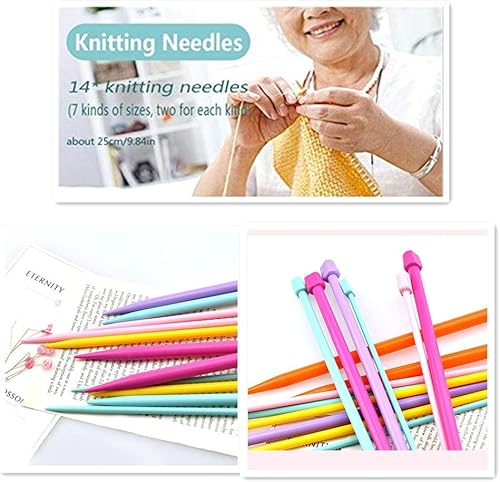 Miniatura 6 de LissomPlume - Agujas de tejer para tejer suéter, talla única