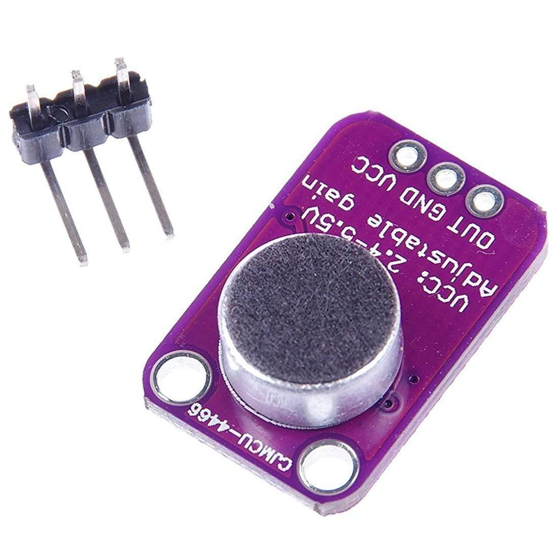 max4466 electret microphone amplifier with adjustable gain module