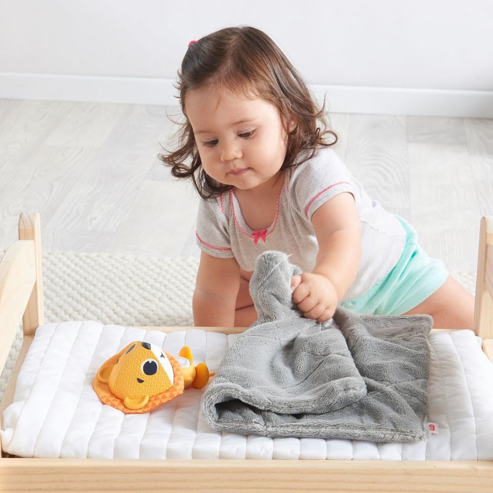 Tiny Love Wonder Buddy Leonardo el León, Juguete educativo de aprendizaje para niños de 1 año, Juguete educativo interactivo electrónico, Amarillo