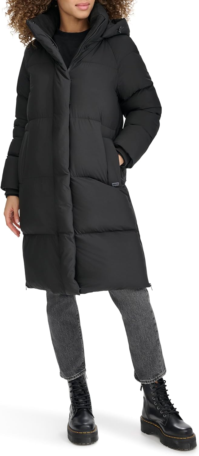 Levi's Women's Cloud Puff Hooded Midlength Puffer Jacket - Image 5