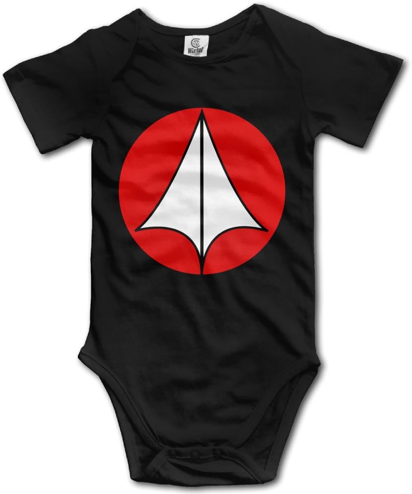 TLK Robotech Macross Symbol Logo Babys Bodysuit Outfits Black