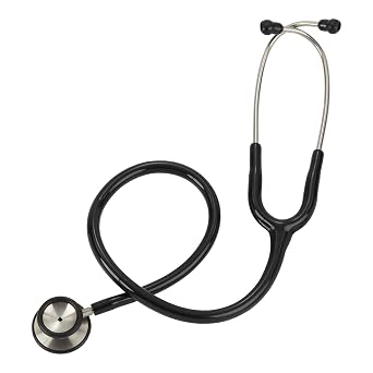 Stethoscope Bundle Kit | Includes Dual Head, Fob Watch, Pen Torch, Hard Shell Stethoscope Case, Pen and A6 Note Pad | For Nurse, Dentist, Medical Students and Professionals