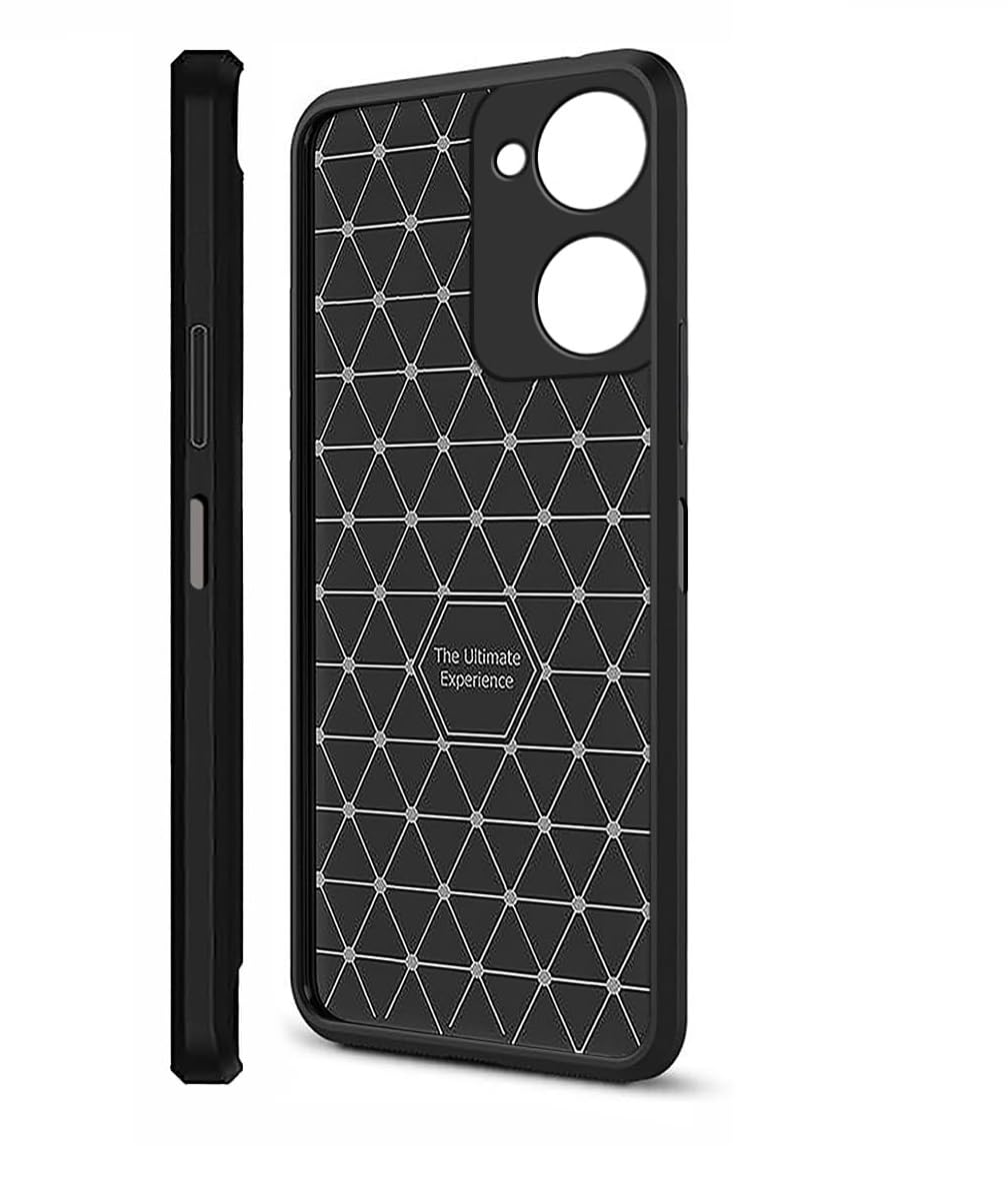 లోపల view of the phone case showing a geometric pattern for shock absorption