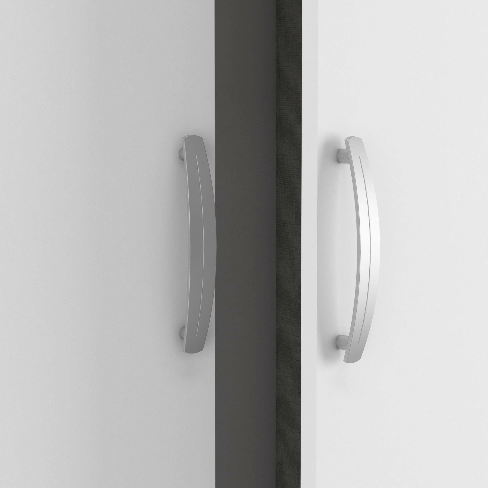 Dmora - Guardaroba grande Rhone, Mobile camera da letto, Cabina armadio portabiti, Armadio appendiabiti, 119x51 h185 cm, Rovere e Bianco opaco