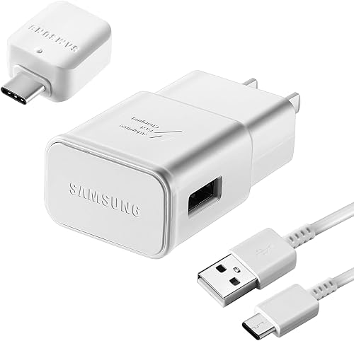 Miniatura 2 de Cargador rápido con cable USB tipo C de 6.6 pies (6.6 ft) y adaptador OTG para Samsung Galaxy S9/S9 Plus/S8/S8 Plus/S10/S10e/S10 Plus/Note 8/Note