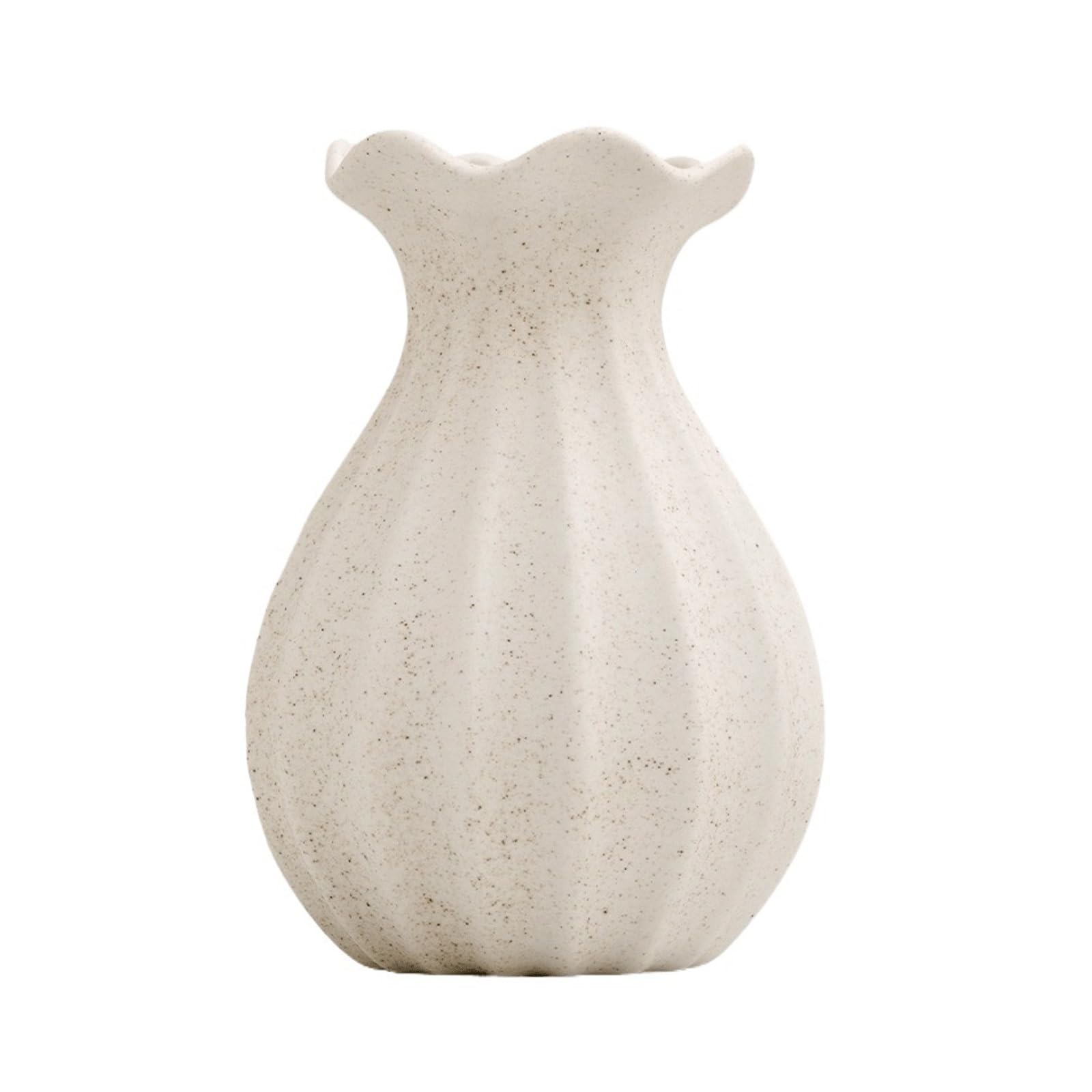 Decorative Vases Ceramic Vase Matte Round Modern Design Style for Aesthetic Decoration Keeping Flower Rustic