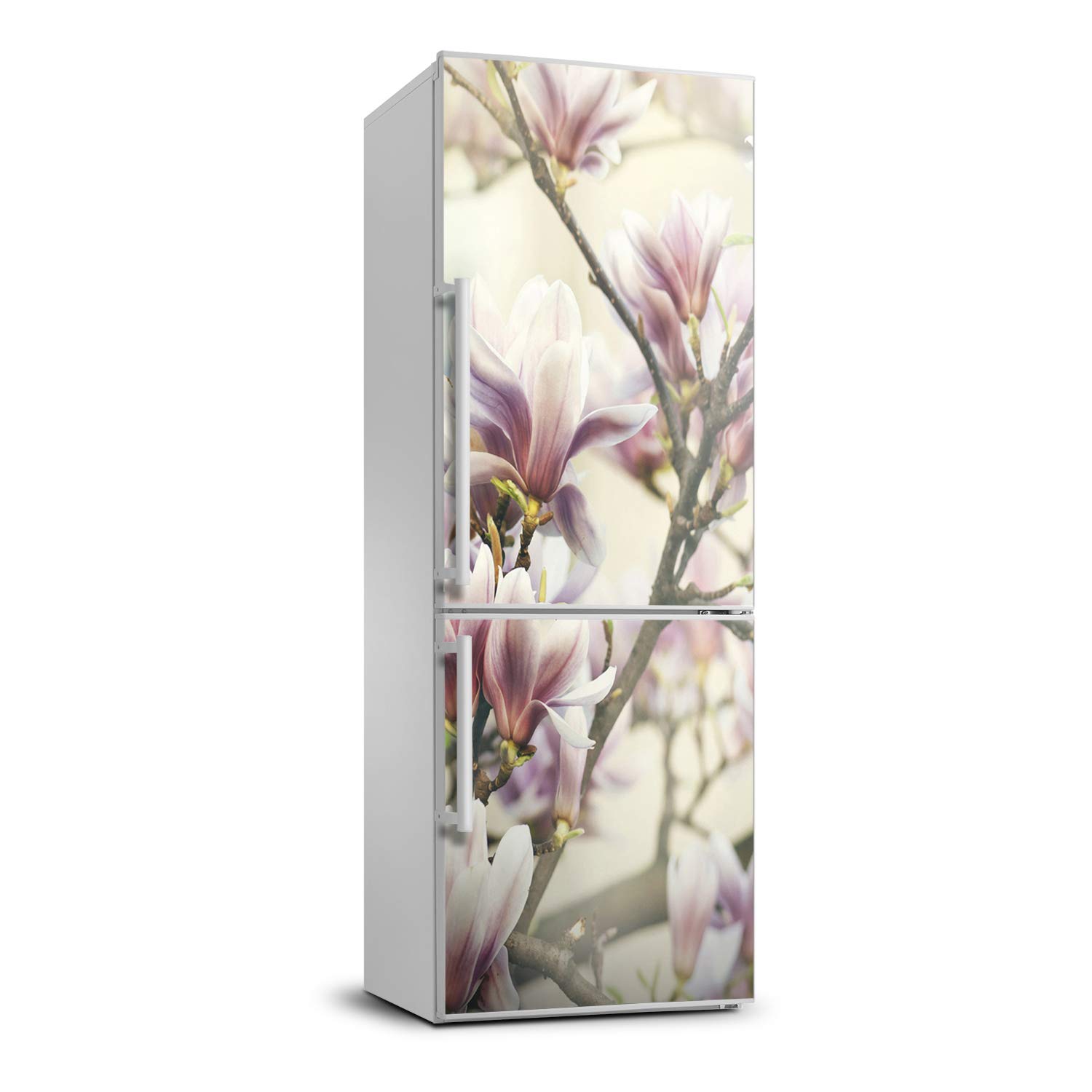 Autocollant frigo pour masquer les rayures film adhésif magnolia