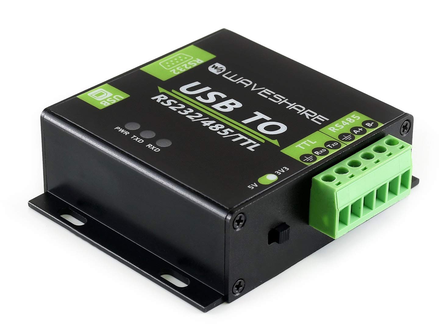 USB to RS232/RS485/TTL Interface Converter Industrial Isolated Converter with Original FT232RL Inside, 300-921600bps Baudrate Onboard Power Isolation, Adi Magnetical Isolation