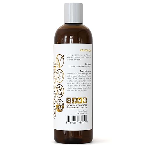 Miniatura 2 de Aceite de ricino el mejor aceite de transporte 16onzas el mejor humectante para la piel y el cabello pestañas y el crecimiento del cabello cura piel