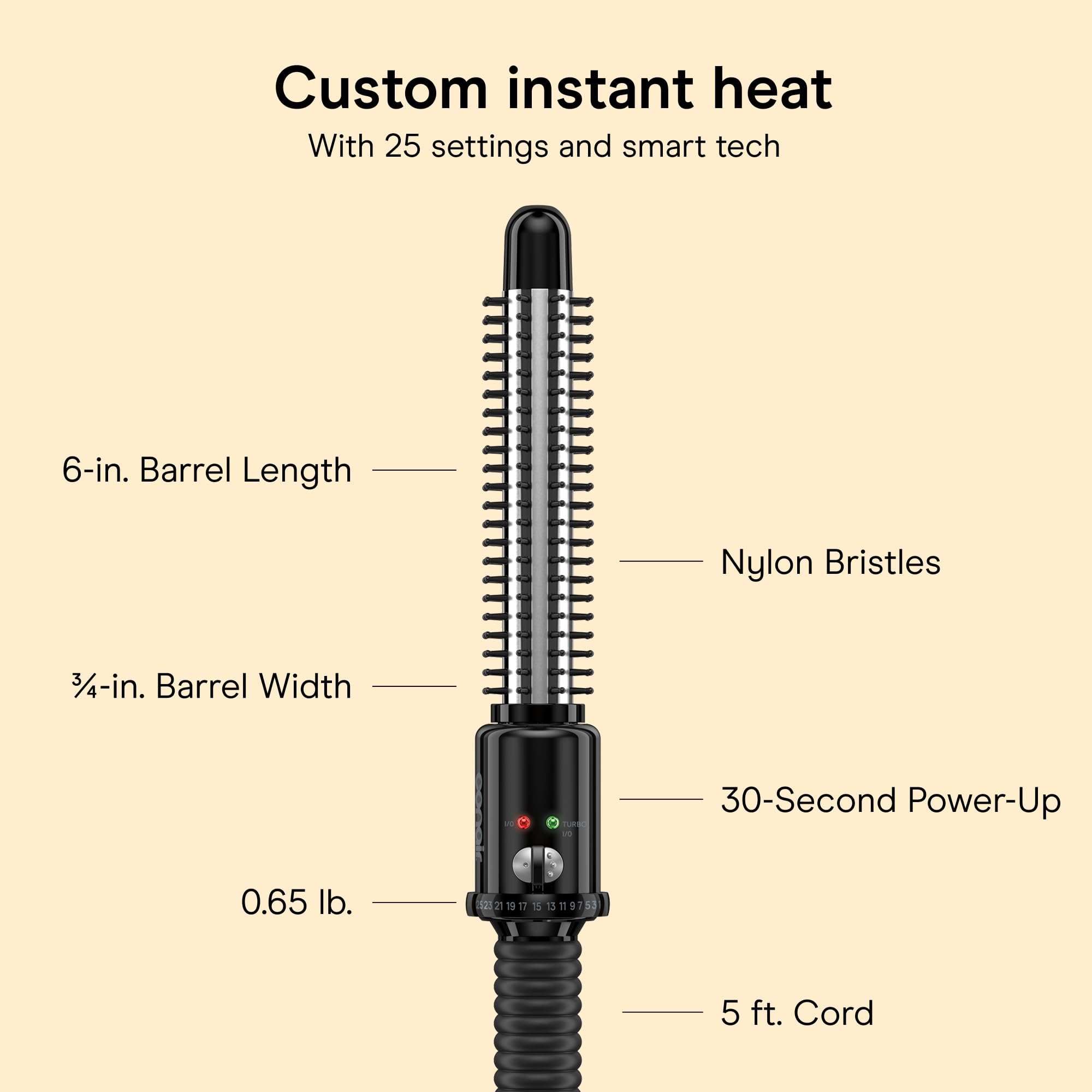 Conair Curling Brush - Short Hair Curls -4
