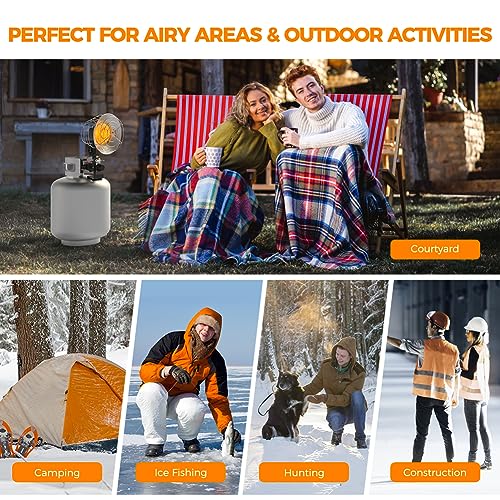 image for CAMPLUX ENJOY OUTDOOR LIFE Propane Tank Top Heater, CAMPLUX Outdoor Ta