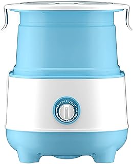 JOMSK Mini Machine à Laver Lave-Linge Pliant Petit Mini Portable Mini Semi-Automatique Laver sous-vêtements et Collants blanchisserie Bleu (Color : Blue, Size : 34x33x40cm)
