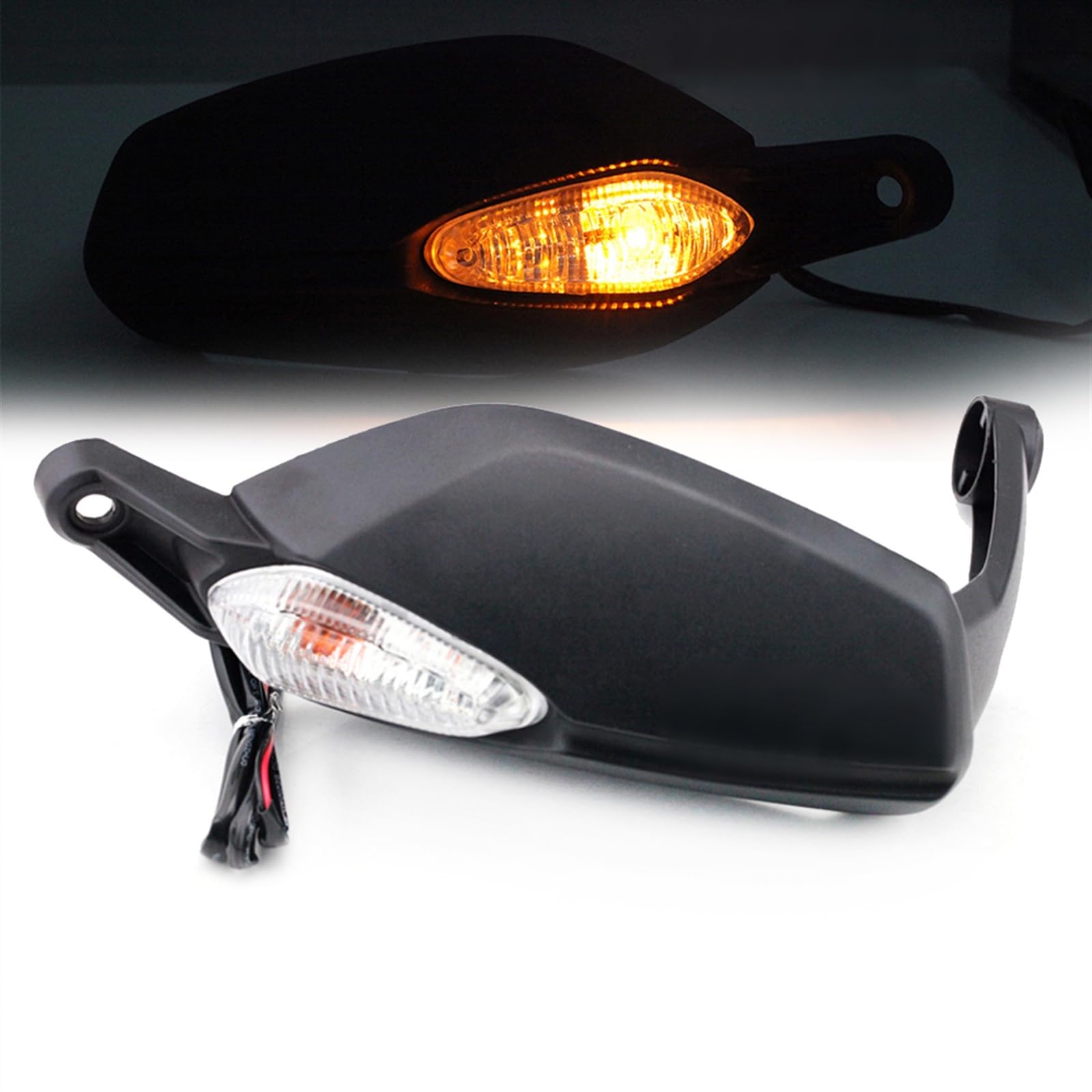 Protezione Mano con Luce per Ducati Hypermotard 820 Hyperstrada 821 2013 2014 2015 Protezione Manubrio Paramani Laterale Moto (Color : Left Clutch Side)