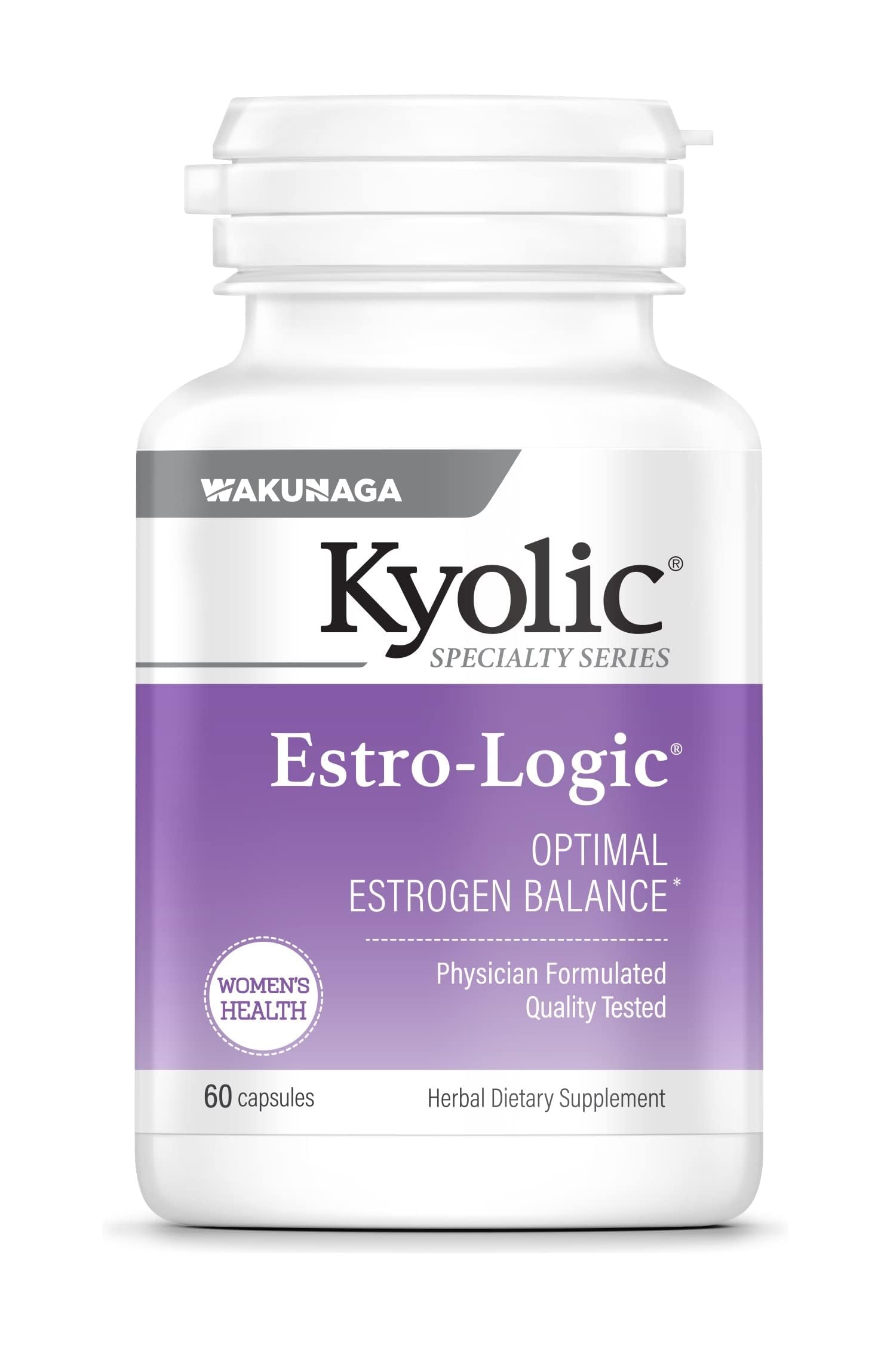 Kyolic Specialty Series Estro·Logic, GMO-Free, 60 Capsules 60 Count (Pack of 1) Estro-Logic