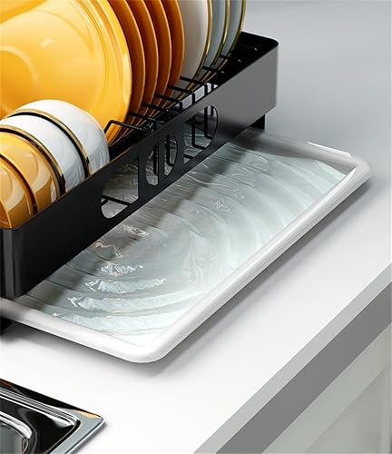 Miniatura 4 de XWOZYDR - Estante de secado de platos de cocina de acero inoxidable para platos y cuencos organizador de vajilla con escurridor de vajilla
