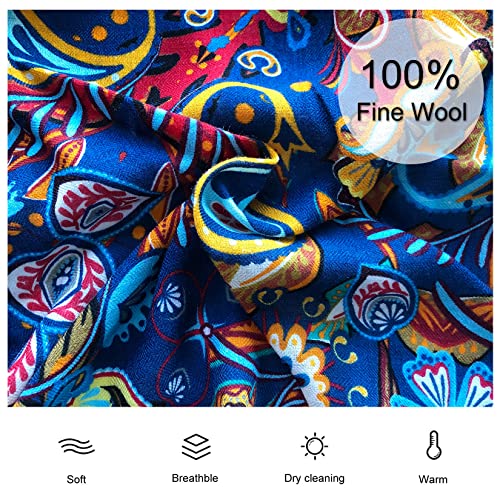 Xinmurffy 100% Wool Travel Scarf Long Pashmina Shawls And Wraps For Women Cashmere Warm Winter Large Blanket Scarves #TOP3
