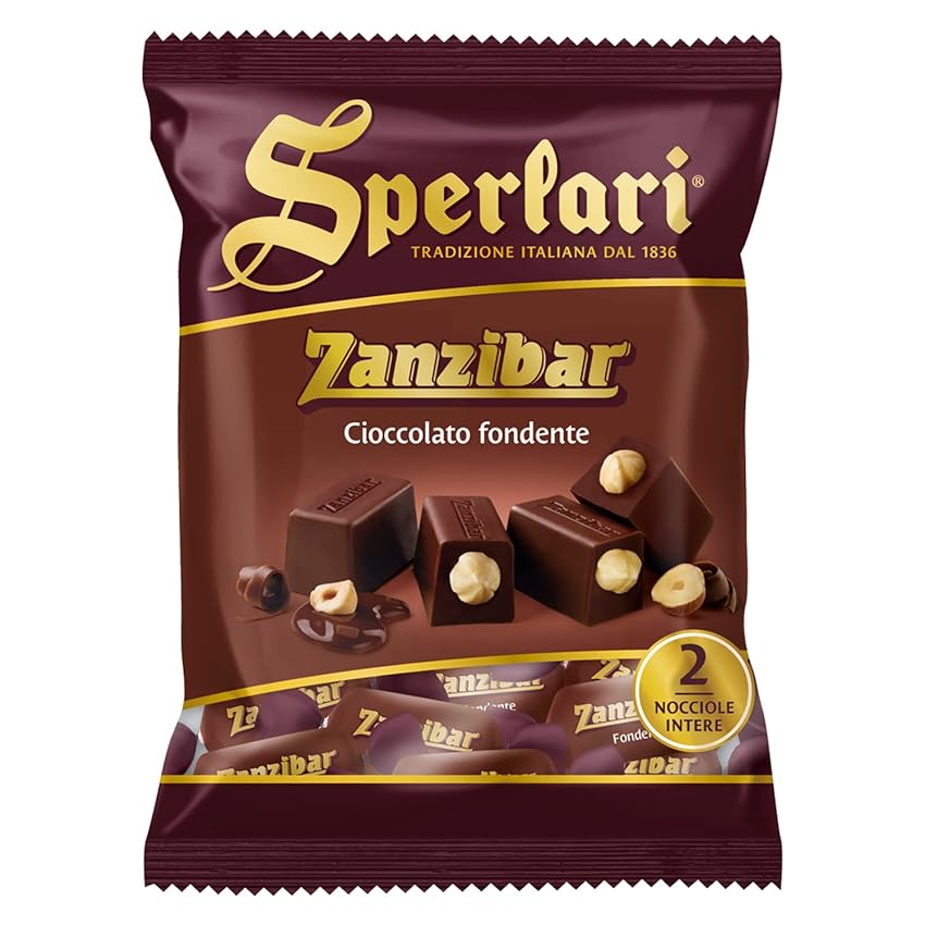 Immagine del prodotto Sperlari - Zanzibar Torroncini al Cioccolato Fondente, Senza Glutine - 117 gr