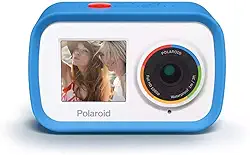 Polaroid Câmera de ação WiFi de tela dupla 4K 18 mp, à prova d'água, esportiva, com bateria recarregável embutida e acessórios de montagem para vlogging, esportes, viagens, vídeos domésticos