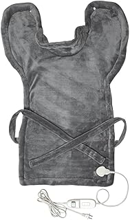 LivingSURETM Full Back Heating Wrap, Back and Neck Support - Coral Fleece Exterior, Measures 36" Long x 24" Wide