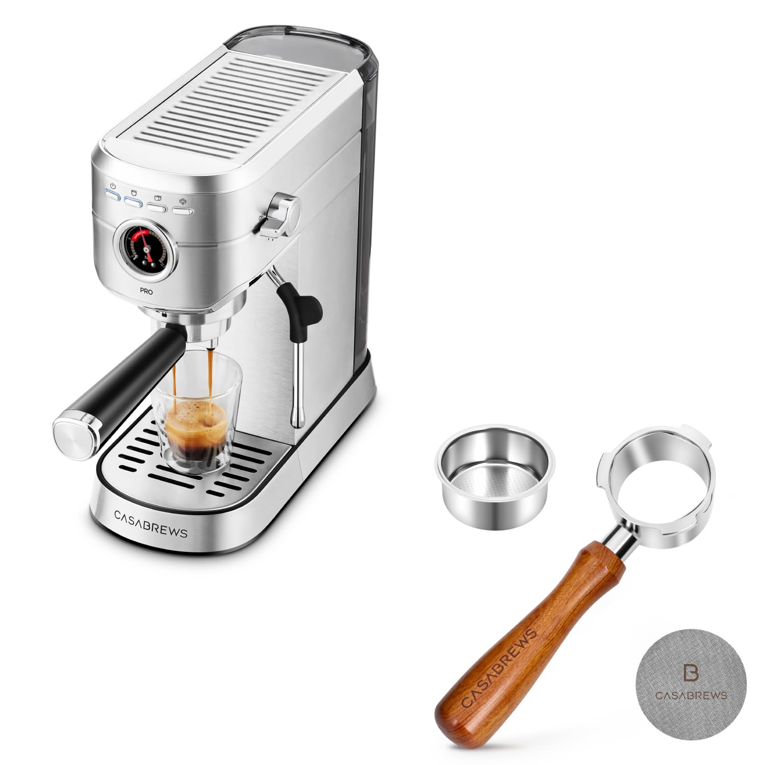 Amazon.com: CASABREWS 5418 PRO Espresso Machine with 51mm