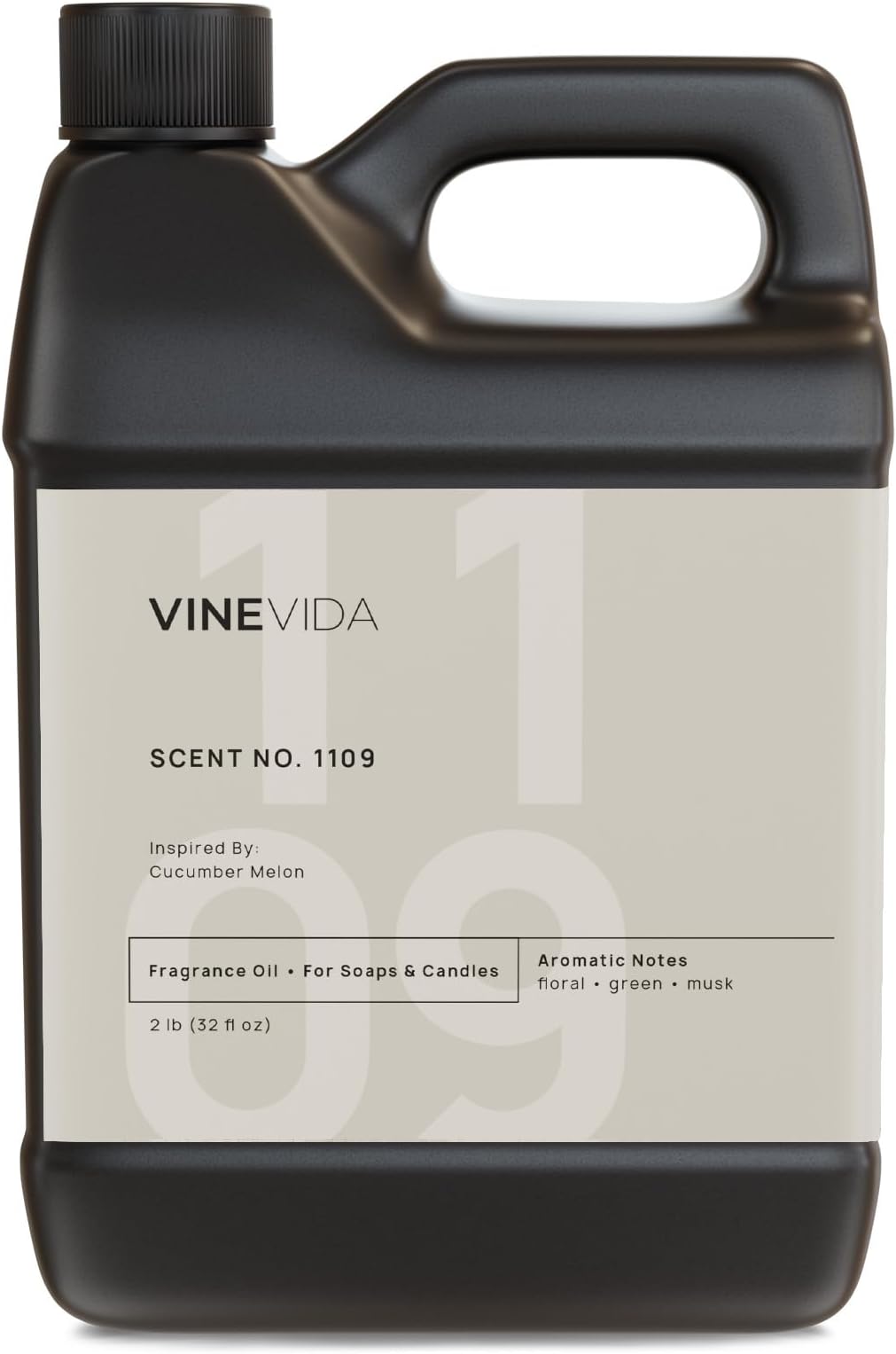VINEVIDA [32oz] Cucumber Melon Fragrance Oil for Candle Making - Made in USA Scents for Soap Making - Natural Candle Fragrance Oil
