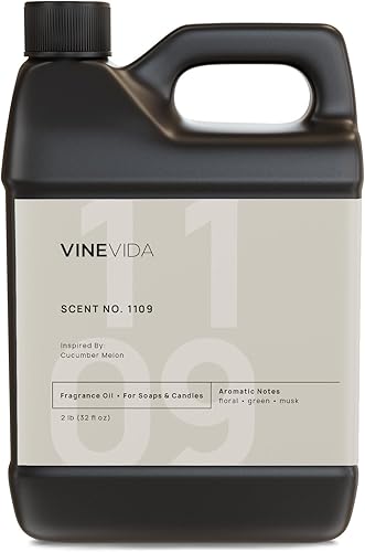 Miniatura 1043 de VINEVIDA [4 onzas] Aceite de fragancia de madera de teca de caoba para fabricación de velas y fabricación de jabón, aromas de velas prémium para