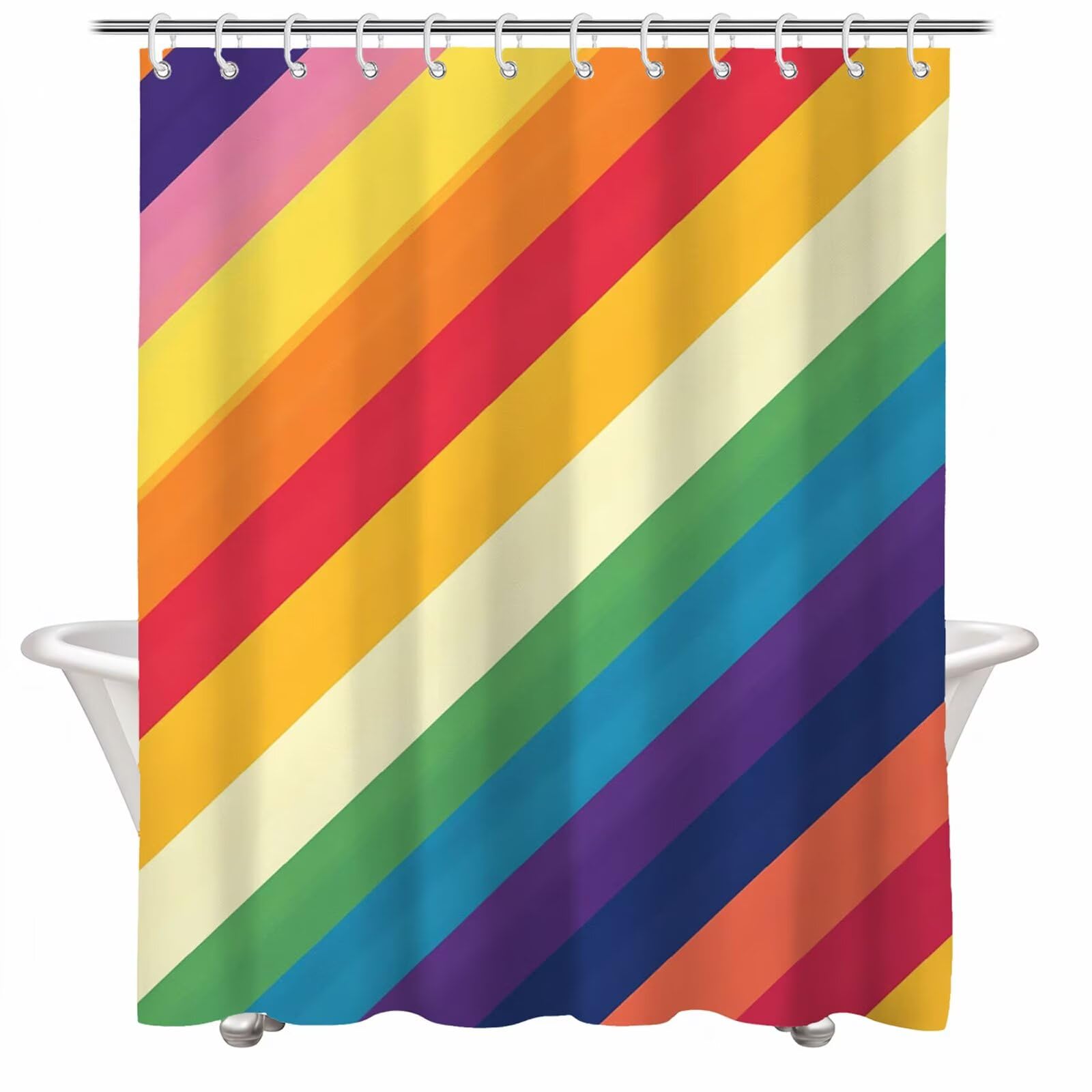 Rideau de douche anti moisissure 80x200 cm en tissu imperméable pour éliminer l'humidité tenace