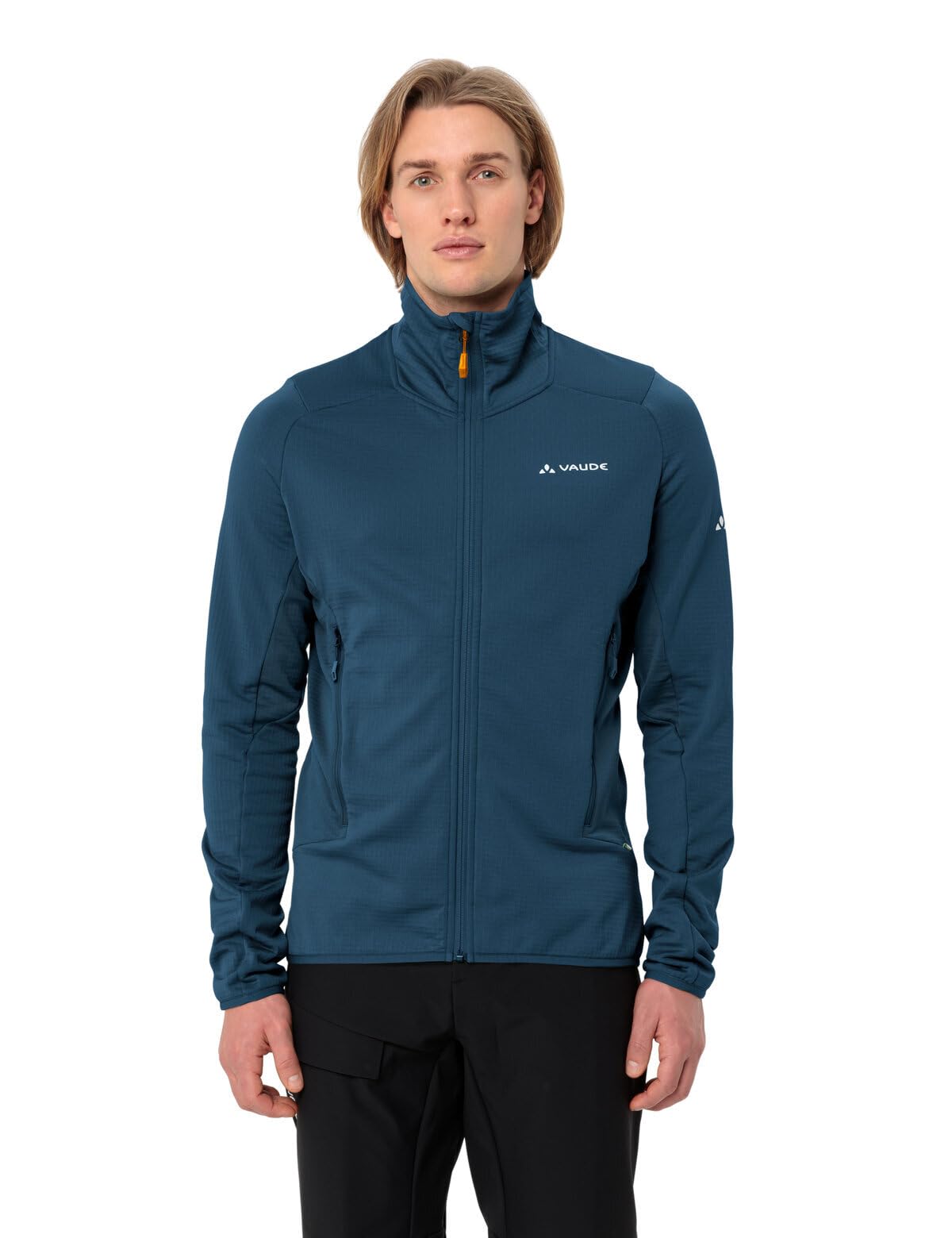VAUDE Monviso Fleece FZ Jacket II – Herrenjacke mit Front-Reißverschluss, Fleecejacke aus Polyester mit 2 Taschen – für Skitouren und Bergtouren, Passform: SlimFit