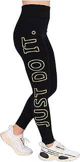 MIZAYA Women's High Waist Leggings with Side Print Fashion Design - Comfortable Workout Gym Pants for Girls and Women