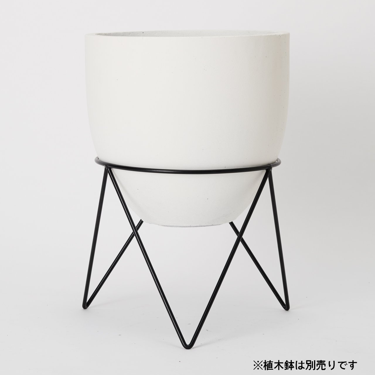 Amazon | アイアンポットスタンド 36 ブラック【植木鉢スタンド】 | 鉢