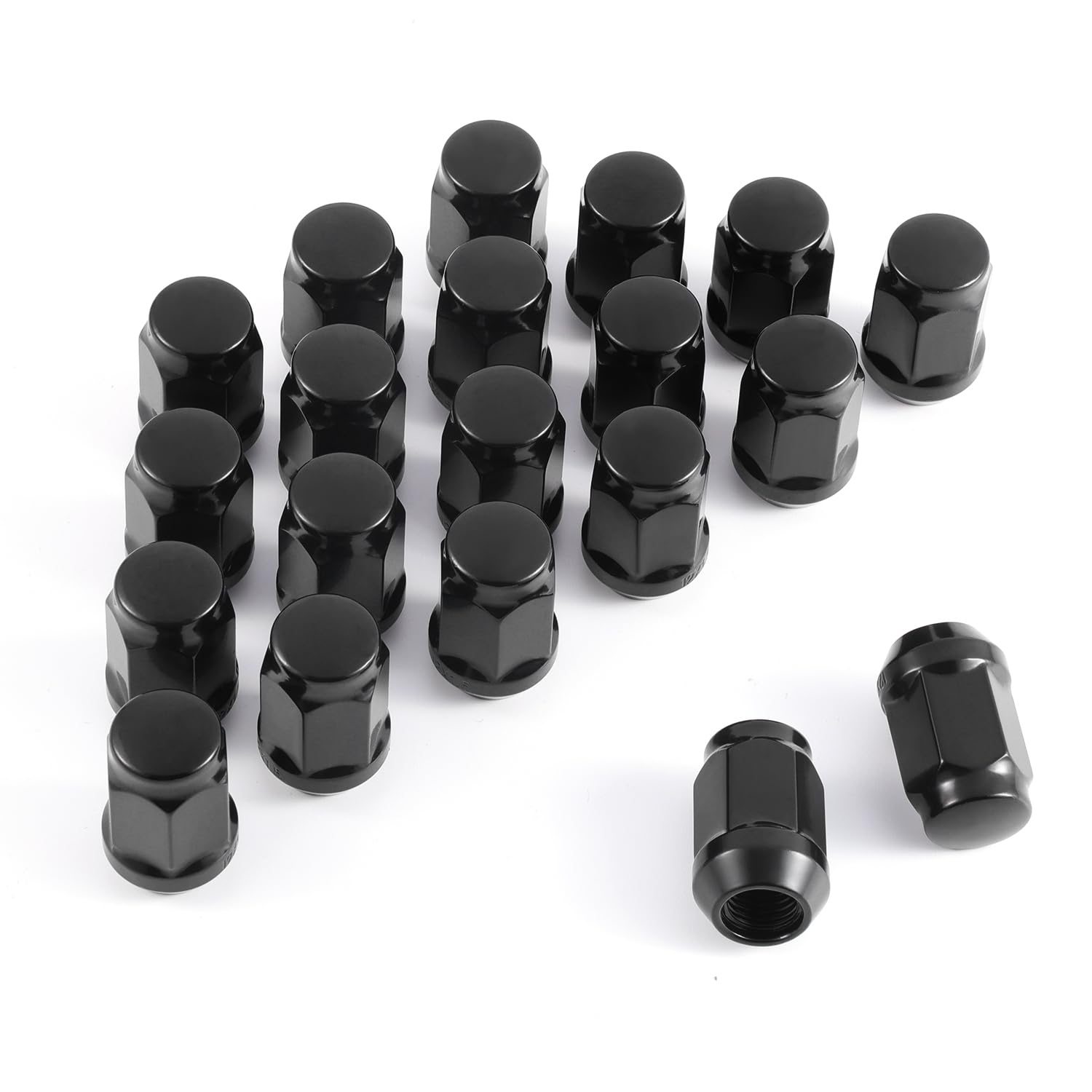 Amazon.com: SINGARO Black Knight M12x1.5 Wheel Lug Nuts, One-Piece