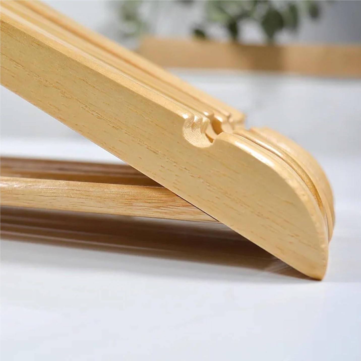 Perchas Perchas De Madera para Ropa, Estantes De Secado De Madera Antideslizantes para Traje, Camisa, Pantalones, Abrigo Perchas Ropa(10pcs)