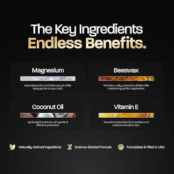 BASED Performance Deodorant For Men, All Day Odor Protection, Aluminum Free with Magnesium, Beeswax & Shea Butter, Paraben-Free, Naturally-Derived Bergamot Vanilla Scent
