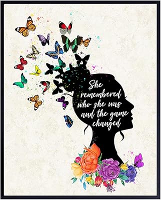 Inspirational Wall Art Decor - Positive Quote Home Decoration - Motivational Encouragement Gifts for Women -8x10 Poster fo...