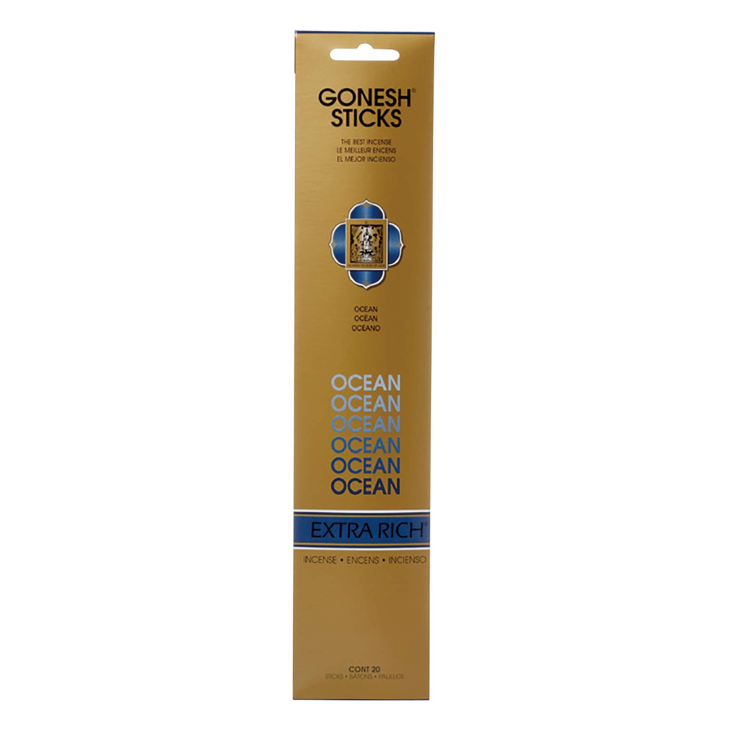 Gonesh Incense Sticks Ocean Extra Rich 20 Stick Pack by Gonesh
