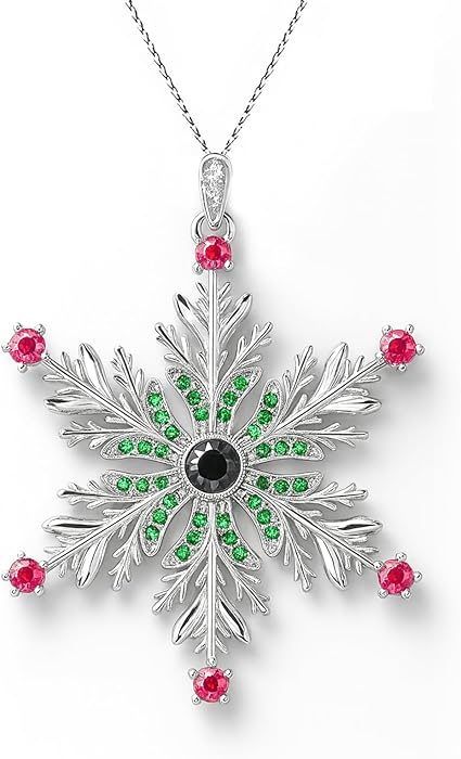 Personalized Snowflake Photo Ornament, Custom Memorial Photo Inside Ornaments, Christmas Hanging Snowflakes Home Decor for Family Xmas Party, Silver & Green Projection Pendant 2025