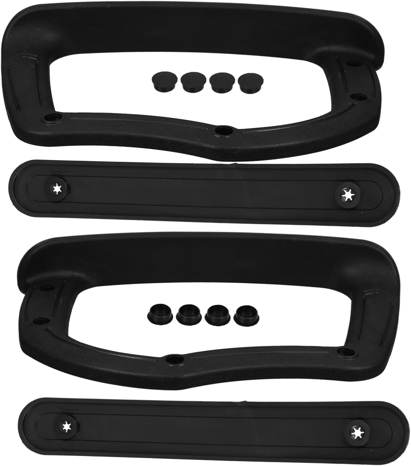 1pair Ergonomic Chair Armrest Pads for Office Chairs Comfortable Replacement Arm Rest Accessories Easy Installation Plastic Design for Enhanced Support and Efficiency