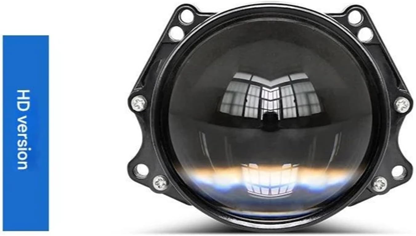 2.5-Inch Laser Dual-Beam LED Headlight Lens Small Sun Style H4 H7 Car Motorcycle Universal Penetration Accessories