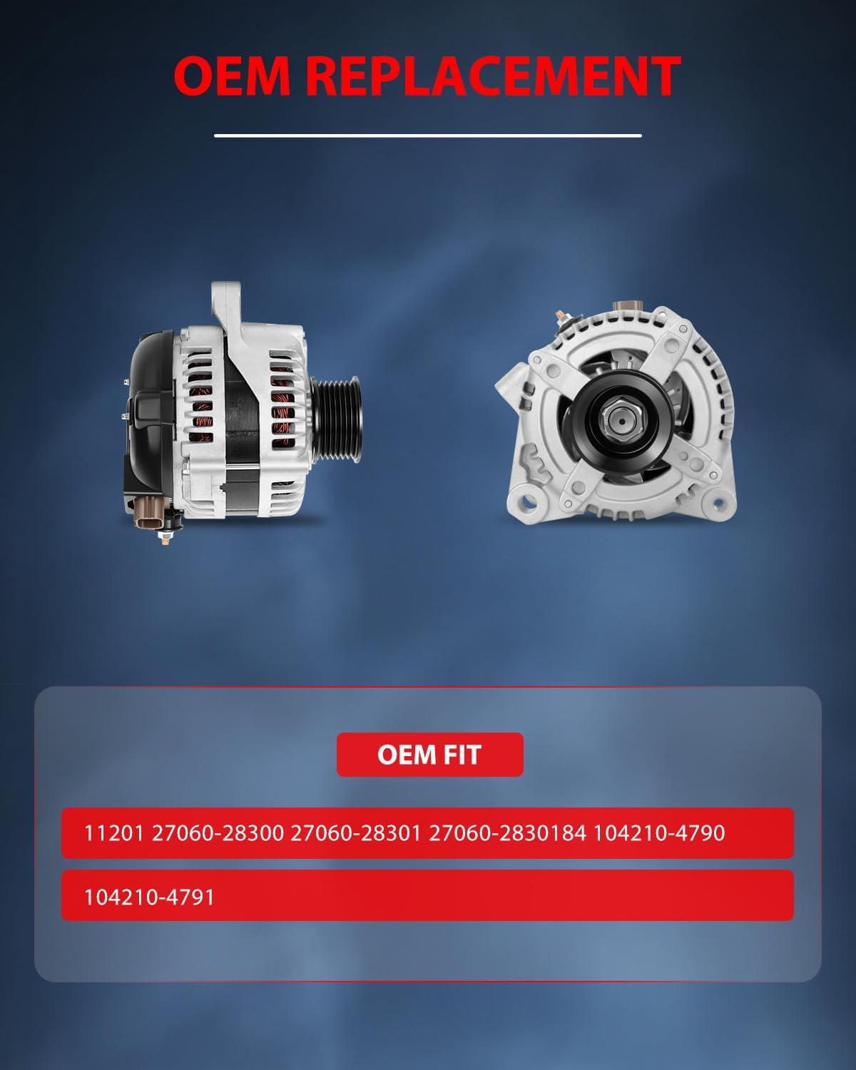 cciyu Alternators Fit for 2006-2008 For Toyota RAV4