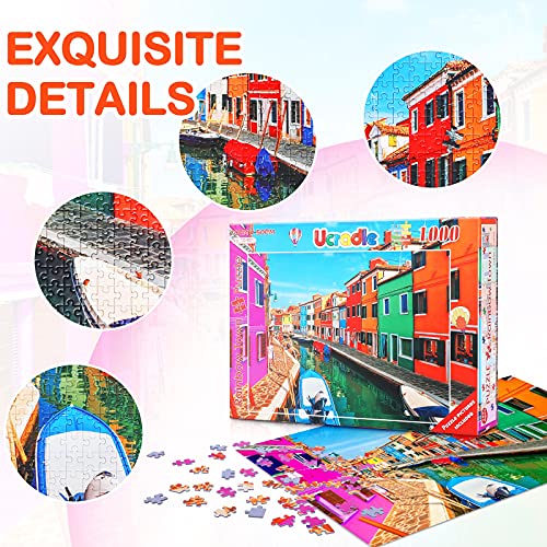 Ucradle Puzzle 1000 Teile für Erwachsene und Kinder, Puzzle mit Landschafts-Motiv Kinderpuzzle mit 70x50 cm… – Bild 3