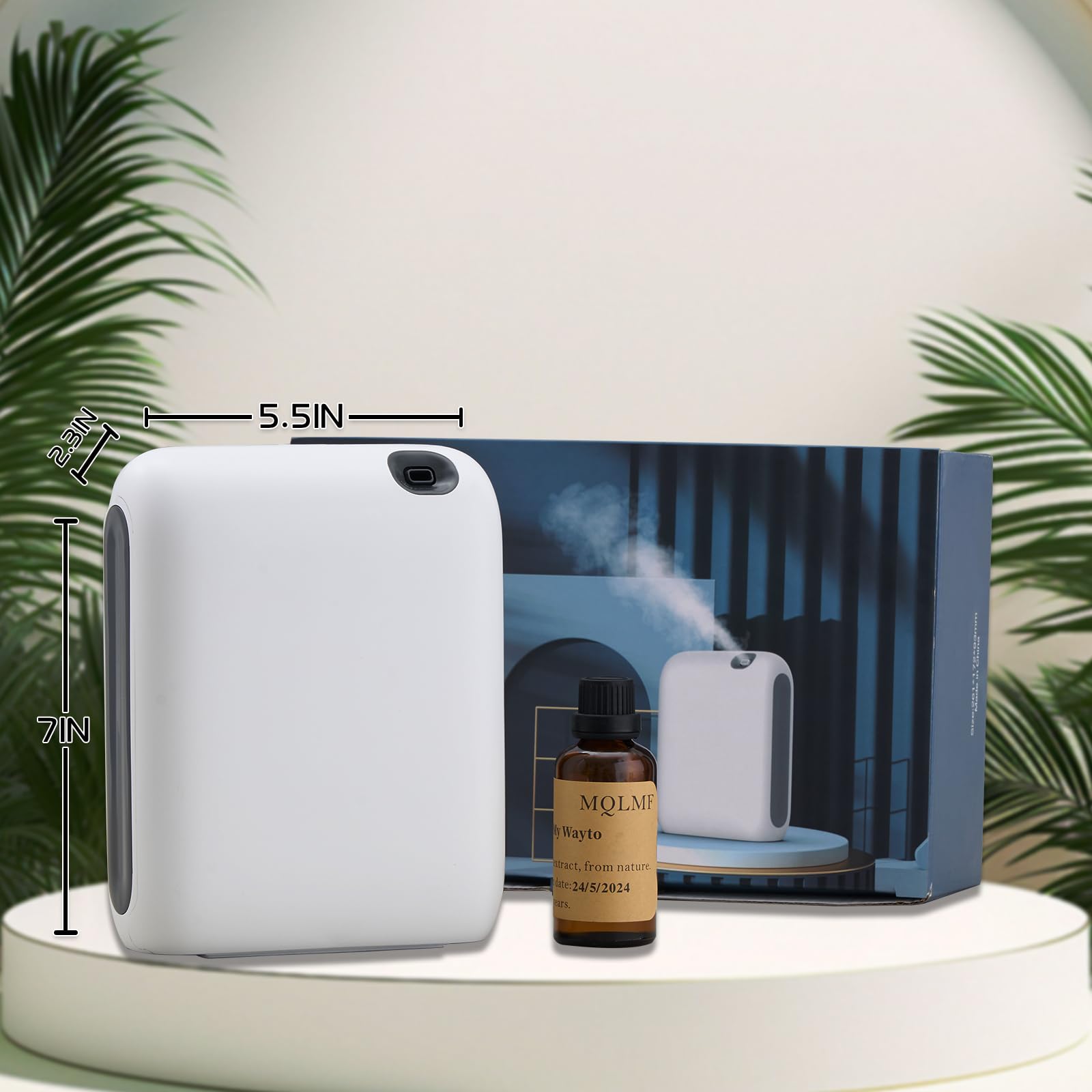 Difusor de la colección de hotel, aplicación Bluetooth, inalámbrico, funciona con pilas, difusor de aceite esencial sin agua, máquina de aire aromático para el hogar, difusores de aire frío para