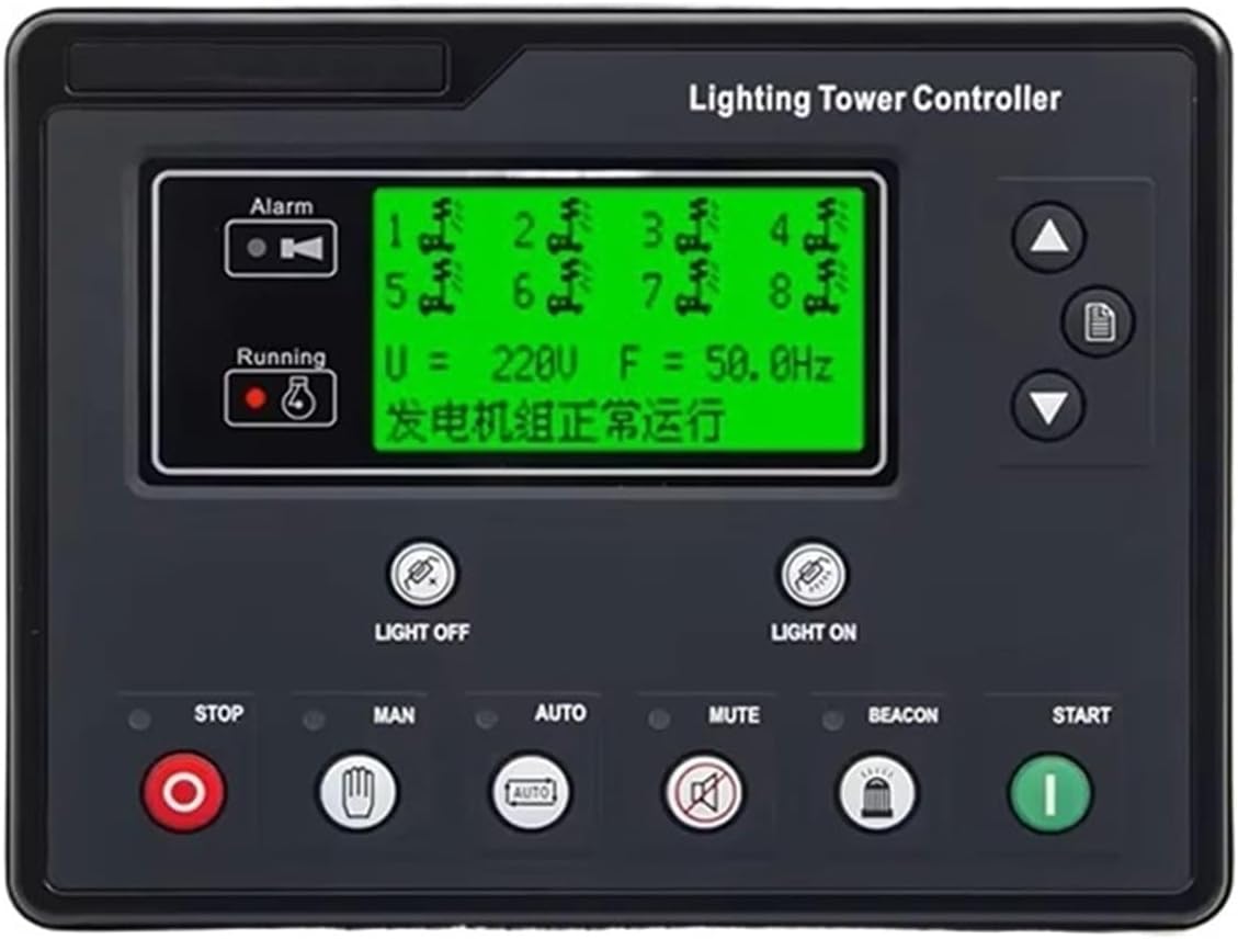 1pcs Light Tower Controller Timing Remote Start Stop Monitor Control Panel Alc704