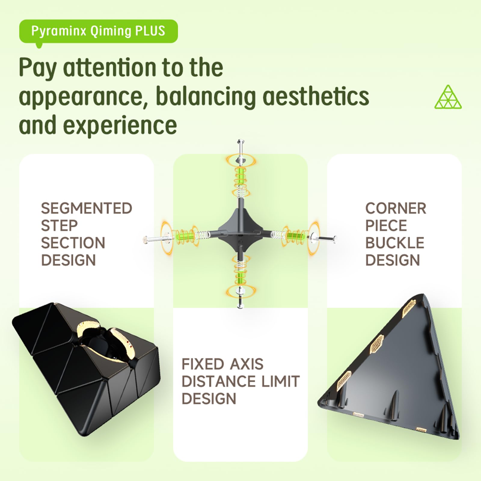 Biggest Cube Giant Pyraminx Speed Cube Pyramid Big Cube Stickerless  Magic Cube Super Size Cube Large Cube Puzzle QiYi Qiming Plus Pyraminx