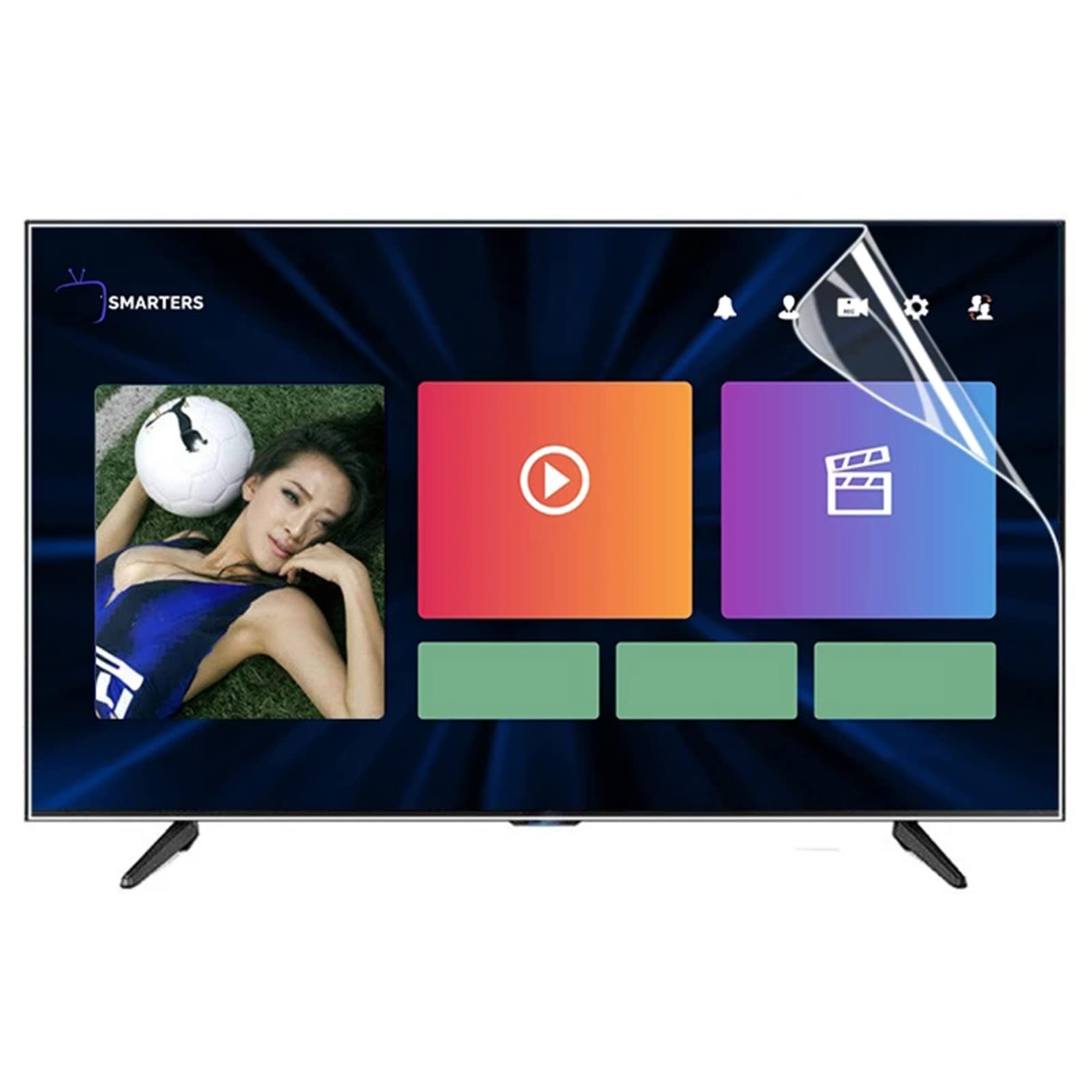 Protecteur d'écran TV anti-lumière bleue ultra clair 39 pouces