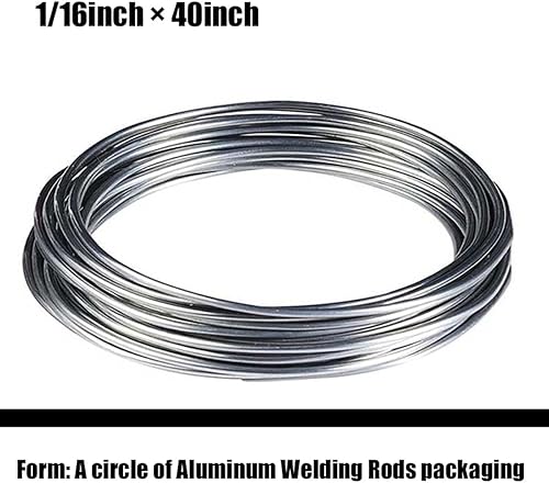 Miniatura 2 de Varillas de aluminio con núcleo de fundente 116"x40'', varillas de soldadura de aluminio con núcleo de fundente, soldadura de aluminio, varillas de